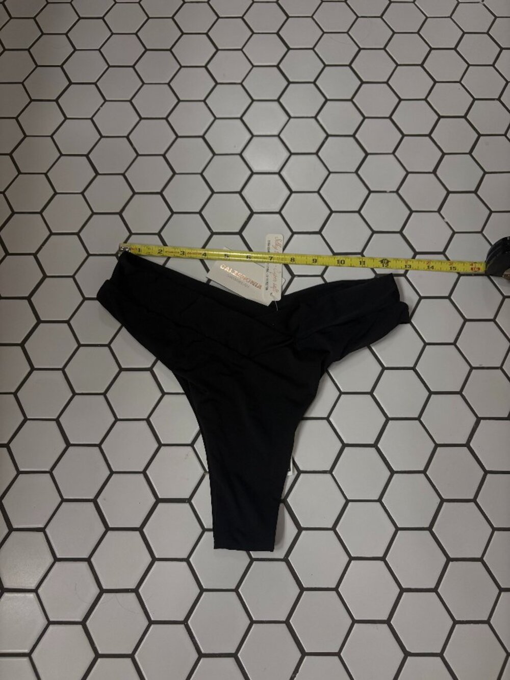 NWT Calzedonia Black Swim Bikini Bottoms Womens Size M